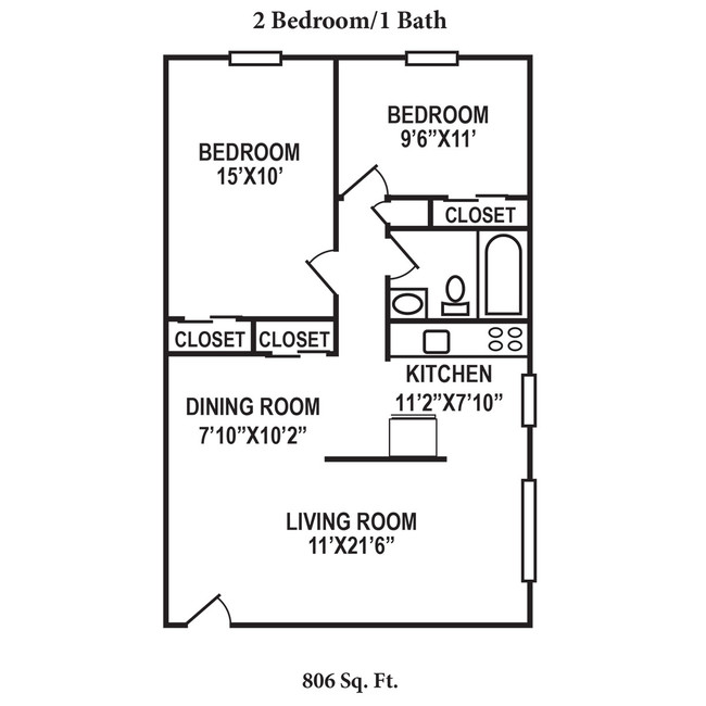 Floorplan - Crown Court Apartments