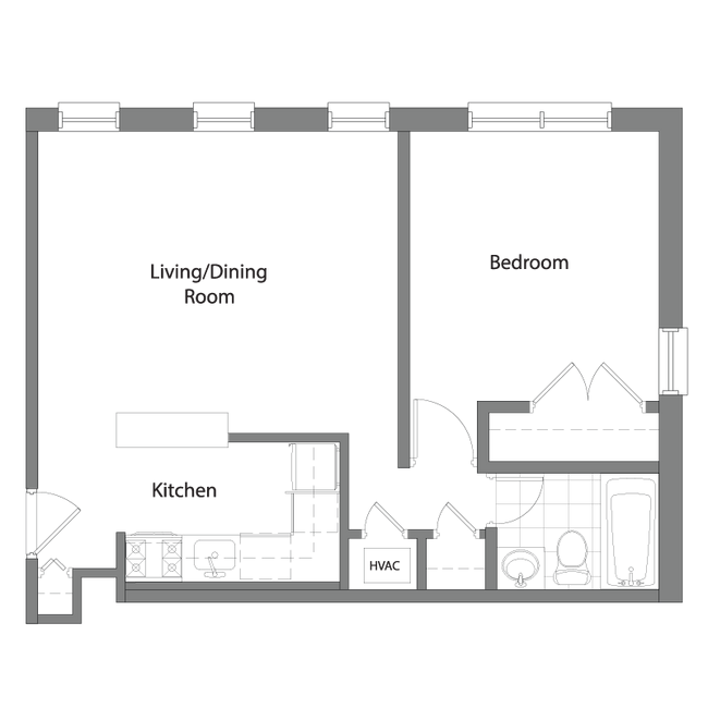 Floorplan - Monroe Tower