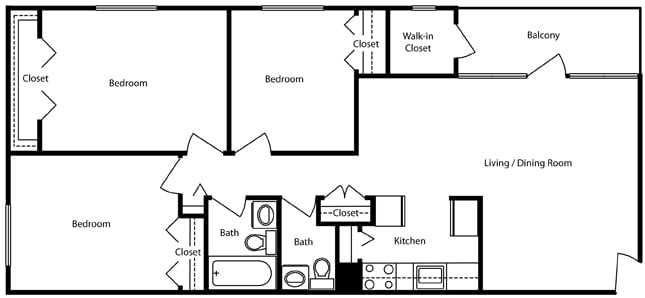 Floorplan - The Pentacle Group Apartments
