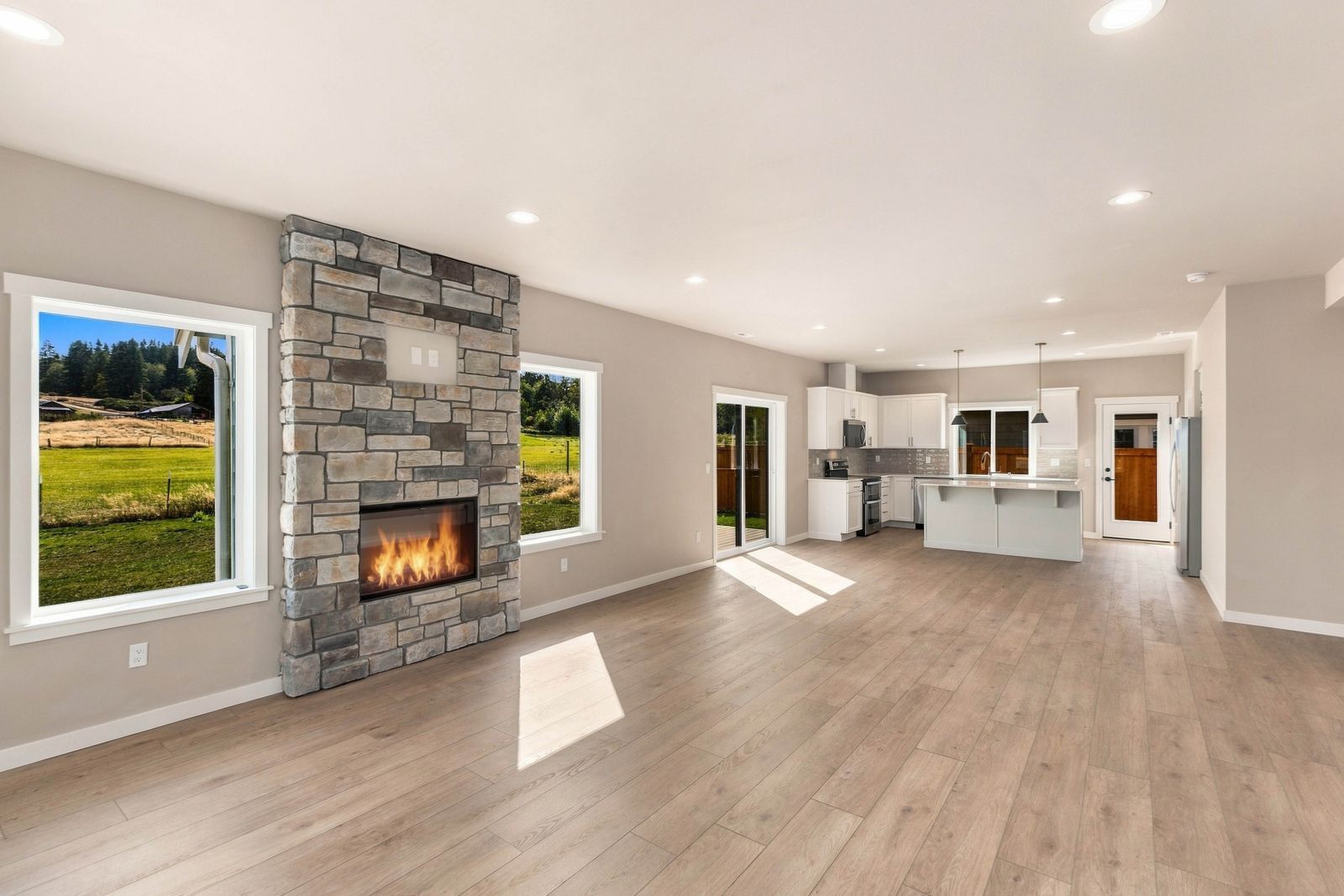 open floorpan Living-Dining-Kitchen - 695 3rd Street