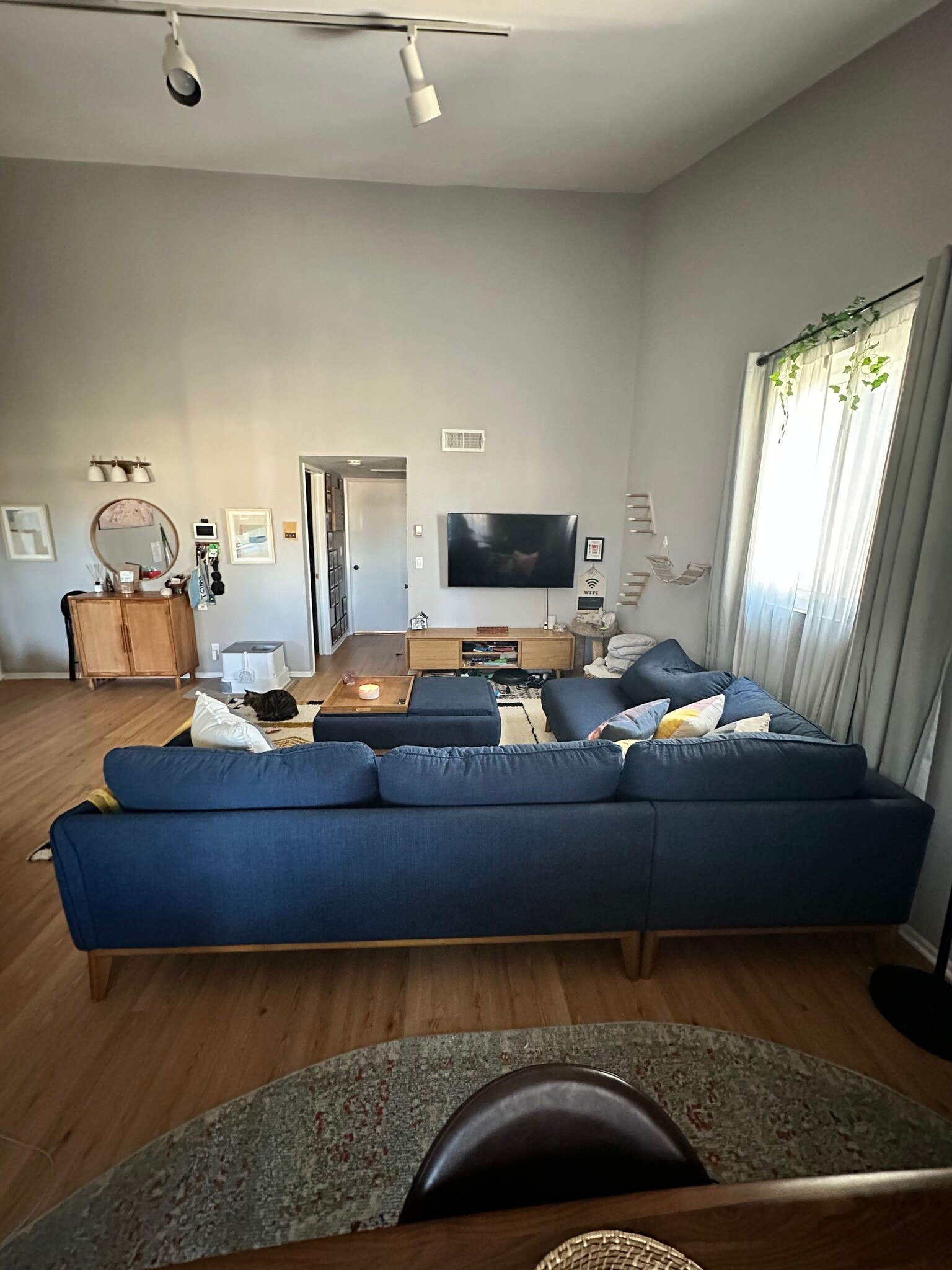 Living Room - Bedroom/Bathroom View - 7439 Woodman Ave