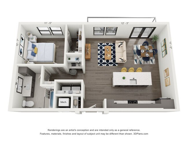 Floorplan - The Goodwin Apartments