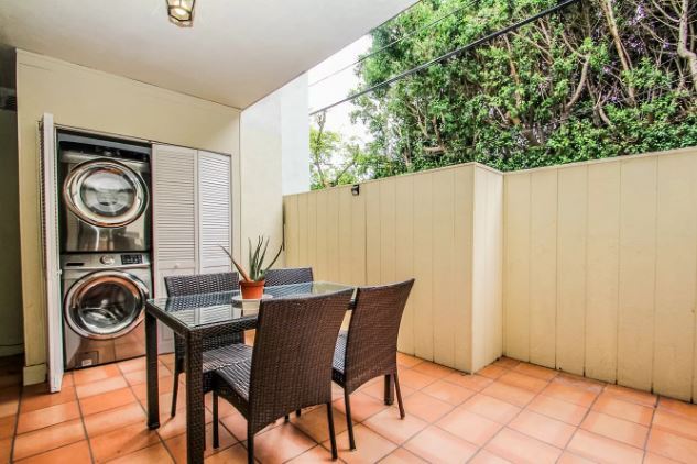 Patio with the apartment - 423 S Rexford Dr