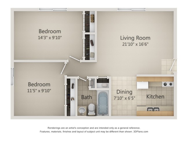 Two bedroom - Westview Heights