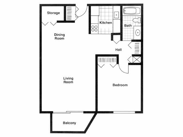 1BR/1BA - Manor Royal Apartments