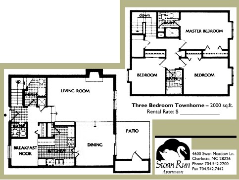 3BR/2BA - Swan Run Apartments