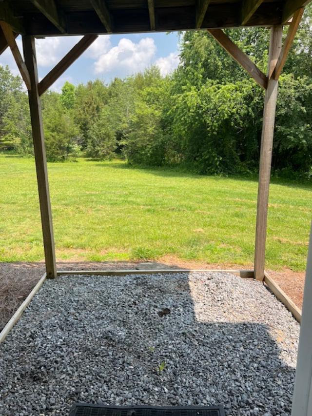 Back patio area and Yard - 2106 Pax Hill Rd