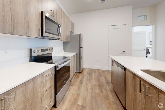 2BR, 2BA - 1,088SF - Kitchen - Ridge View Apartments