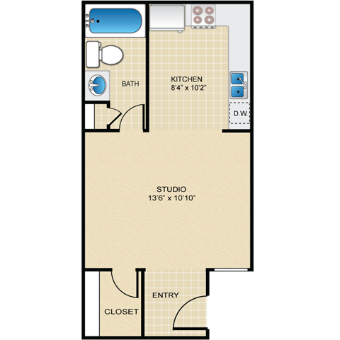 Floorplan - Deerfield Apartment Homes