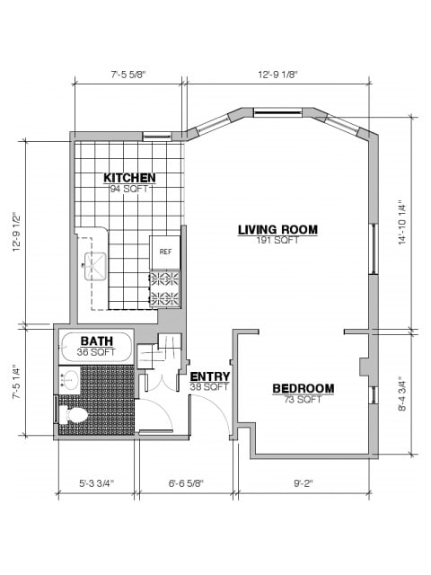 1BR/1BA - Nob Hill Place