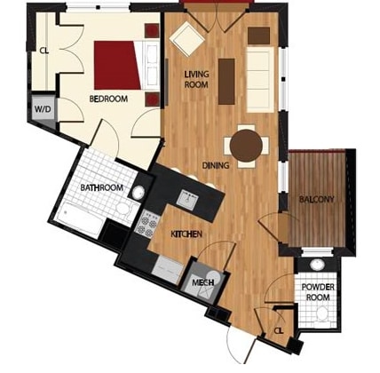 1BR/1BA - Mint Condominiums