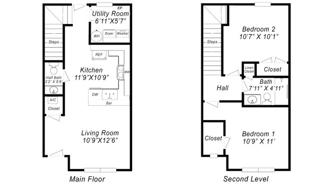 Building Photo - Now Showing: 2BR, 1 1/2BA townhome. (Do no...