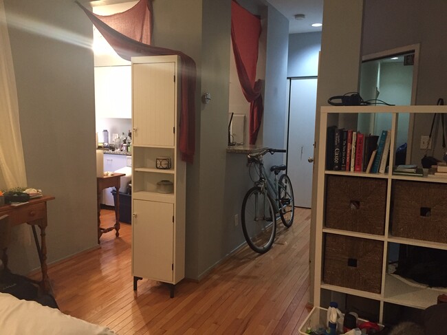 View of apartment from living room/bedroom shown furnished - 1844 Columbia Road NW