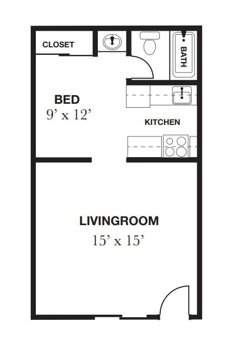 Studio - Sierra Park Apartments