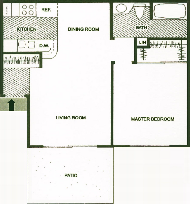 Colony Ridge 1 bed 1 bath.jpg - Colony Ridge Apartments