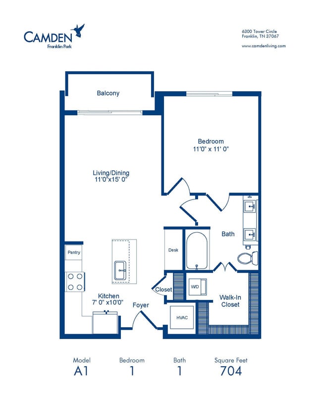 Floorplan - Camden Franklin Park