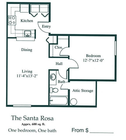 Floorplan - Oak Glen Apartments