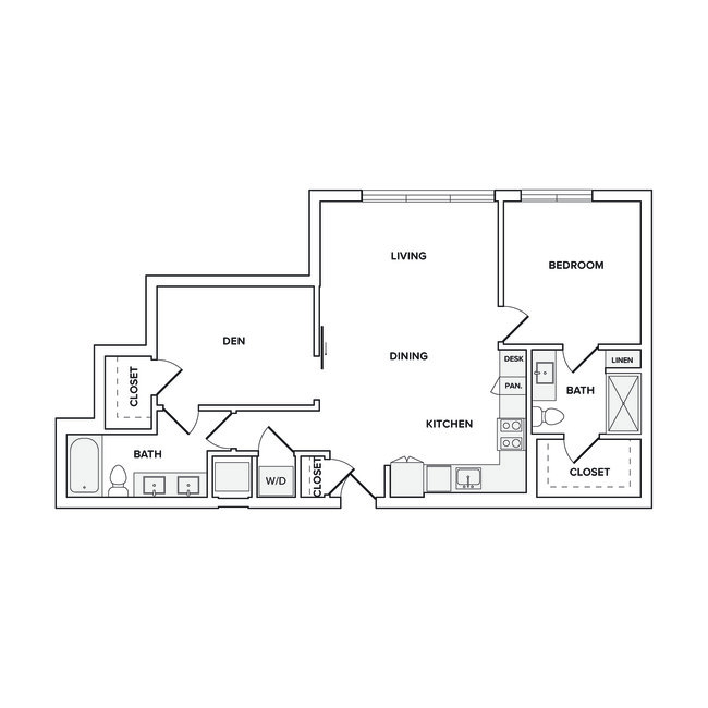 B01A 1022 sq. ft. - Modera Founders Row