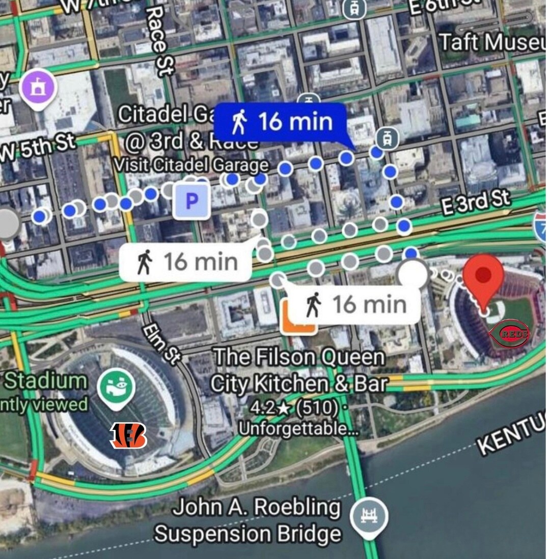 16 minutes to see the Reds - 353 W 4th St