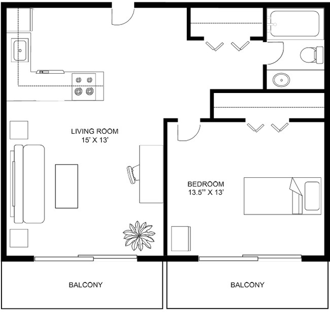 1BR/1BA - Henry Gilman