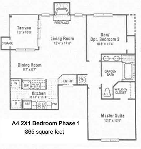 A4 2x1 Bedroom Phase 1 - Ascension Point Condominiums