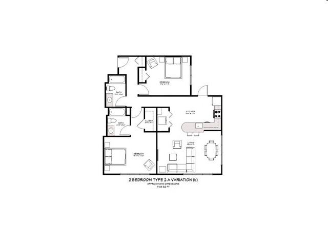 2BR/2BA - Waterline