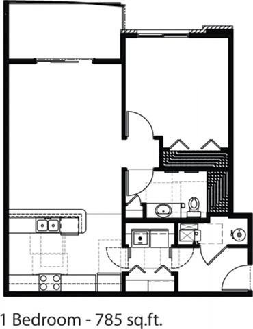 Floorplan - Prairiewood Apartments and Townhomes