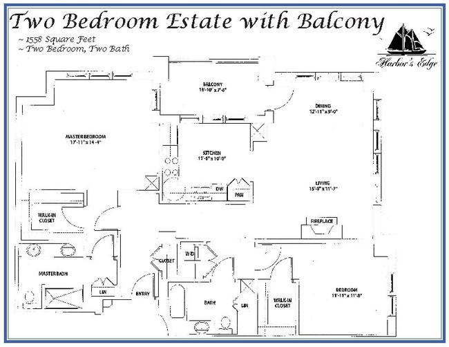 2BR/2BA Estate with Balcony - Harbor's Edge