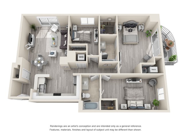 Floorplan - The Cosmopolitan Apartments
