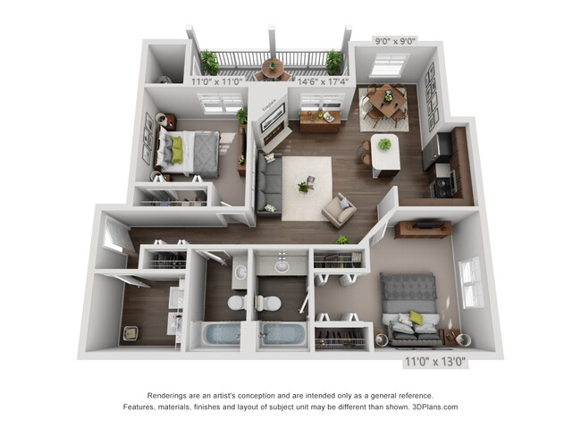 Floorplan - Bear Valley Park Apartments