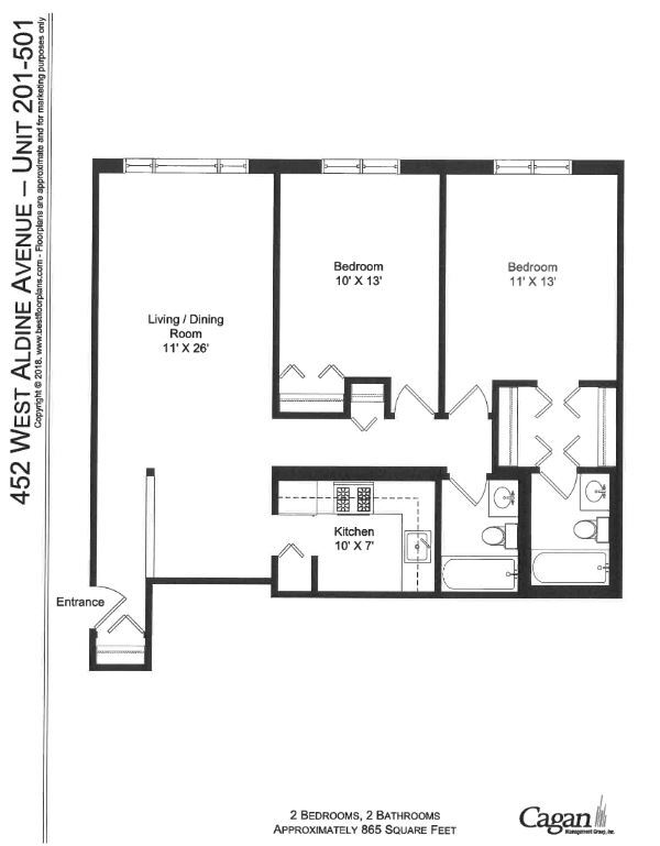 Floorplan - 450-508 W. Aldine