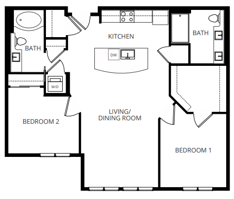 Floorplan - Gatsby Apartments
