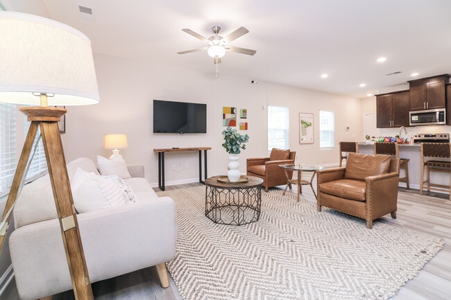 Model Homes Living Room - The Grove at Wendell