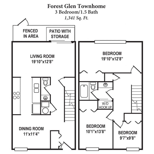 Floorplan - Forest Park Apartments