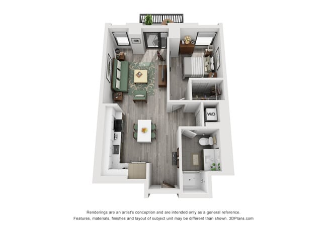 Floorplan - Residences at Addison Clark