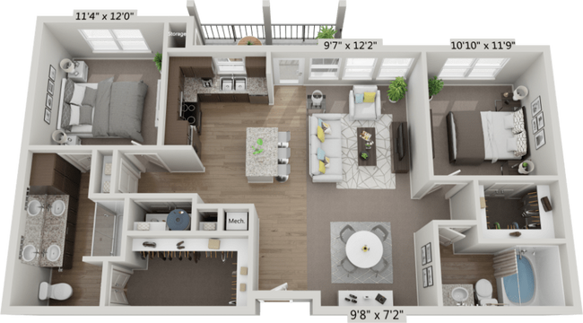 Floorplan - Sage Highland Creek 55+ Active Adult