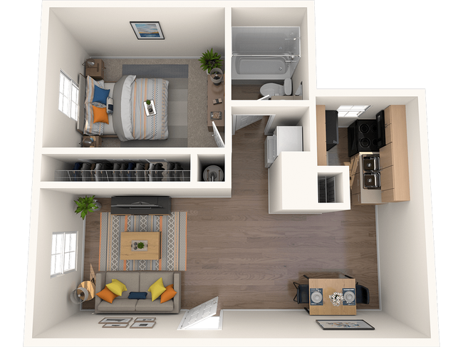 Floorplan - Derby Park Apartments