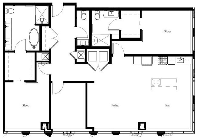 Floorplan - The Residences at Rainier Square