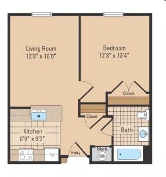 1BR/1BA - Maple Shade Mews