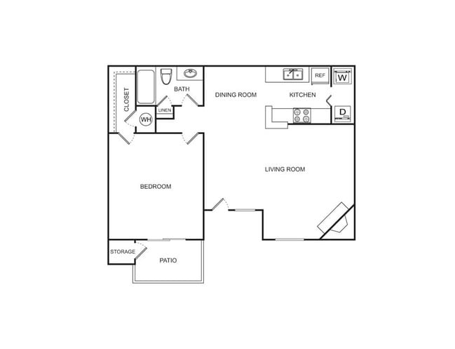 1BR/1BA Large - Cranbrook Forest