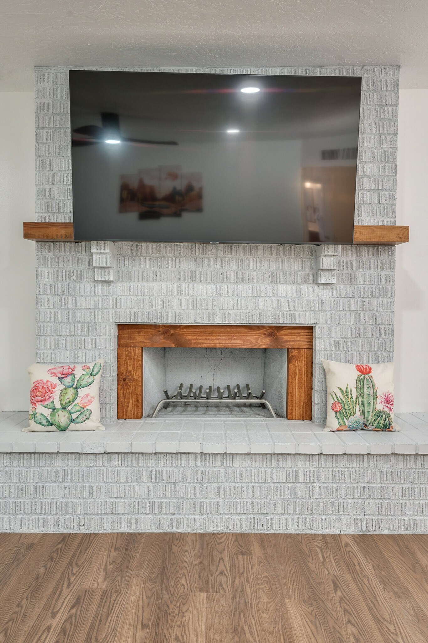 Decorative Fireplace - 9870 E Celeste Dr