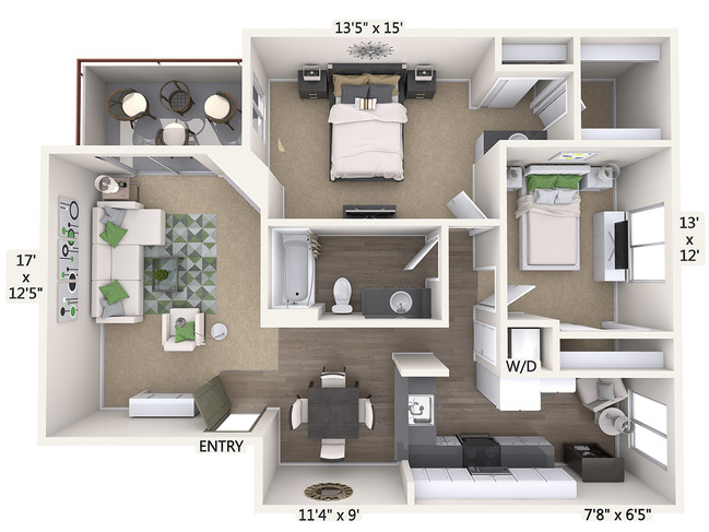 Floorplan - eaves Old Town Pasadena