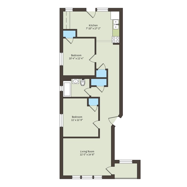 Floorplan - 1018 E. 54th Street