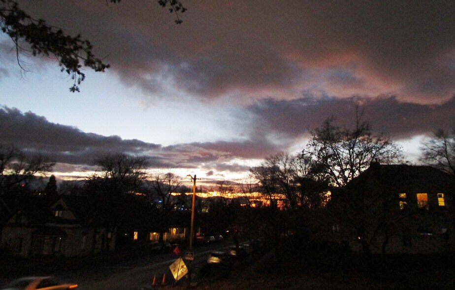 Sunset views from the wrap-around front porch - 851 E 3rd Ave