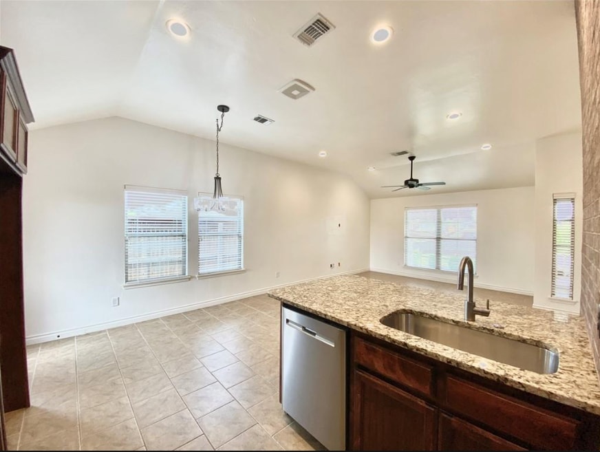 Open layout kitchen and living room - 2452 NW 190th St