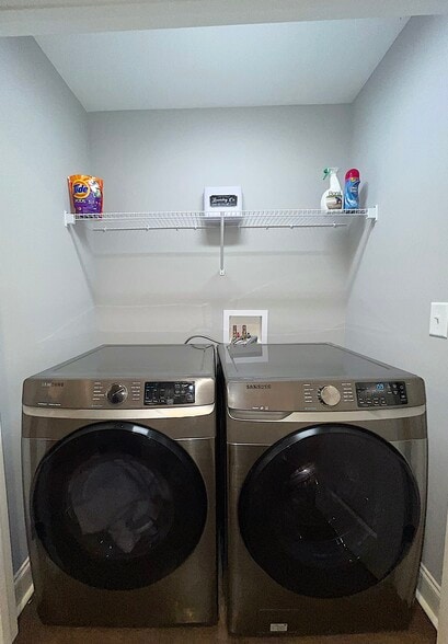 Washer and dryer is included in this unit. - 490 Wimpy Mill Rd