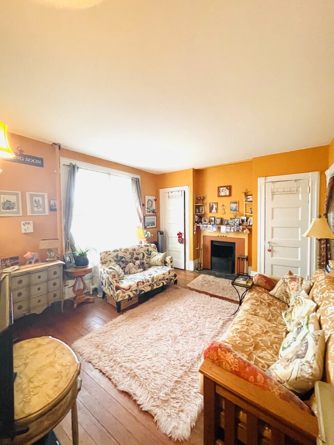 Spacious Living room with 2 closets and New Large window - 42 Central Ave