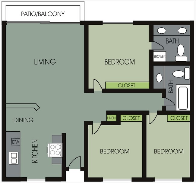 Plan H - Portofino Cove Apartments