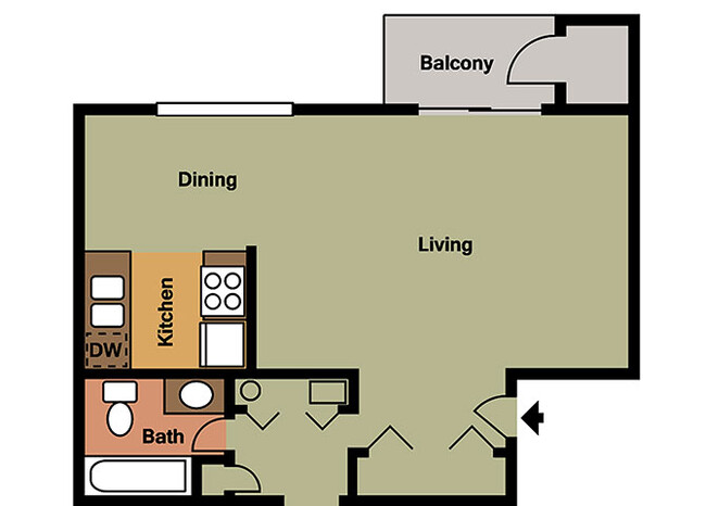 Floorplan - Hamilton Square Apartments