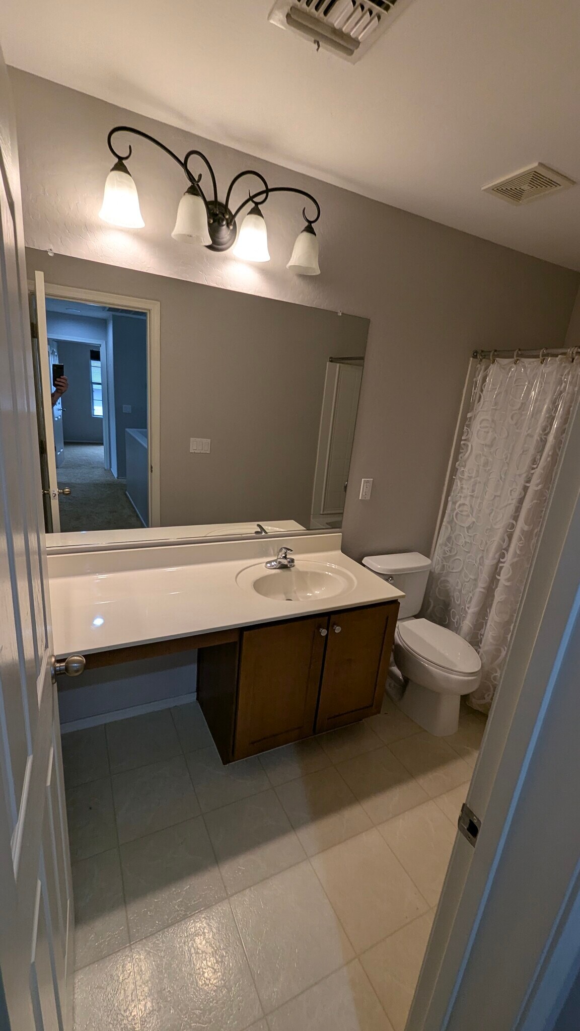 Shared upstairs bathroom in hallway - 7535 S 30th Run